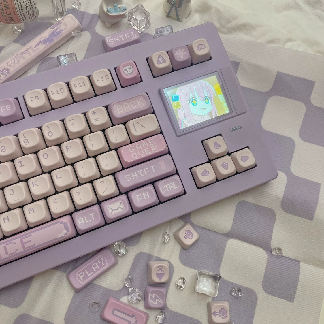 Pixel Magic Potion Purple Keycap Cherry/foa Profial Bobo Cat Studio