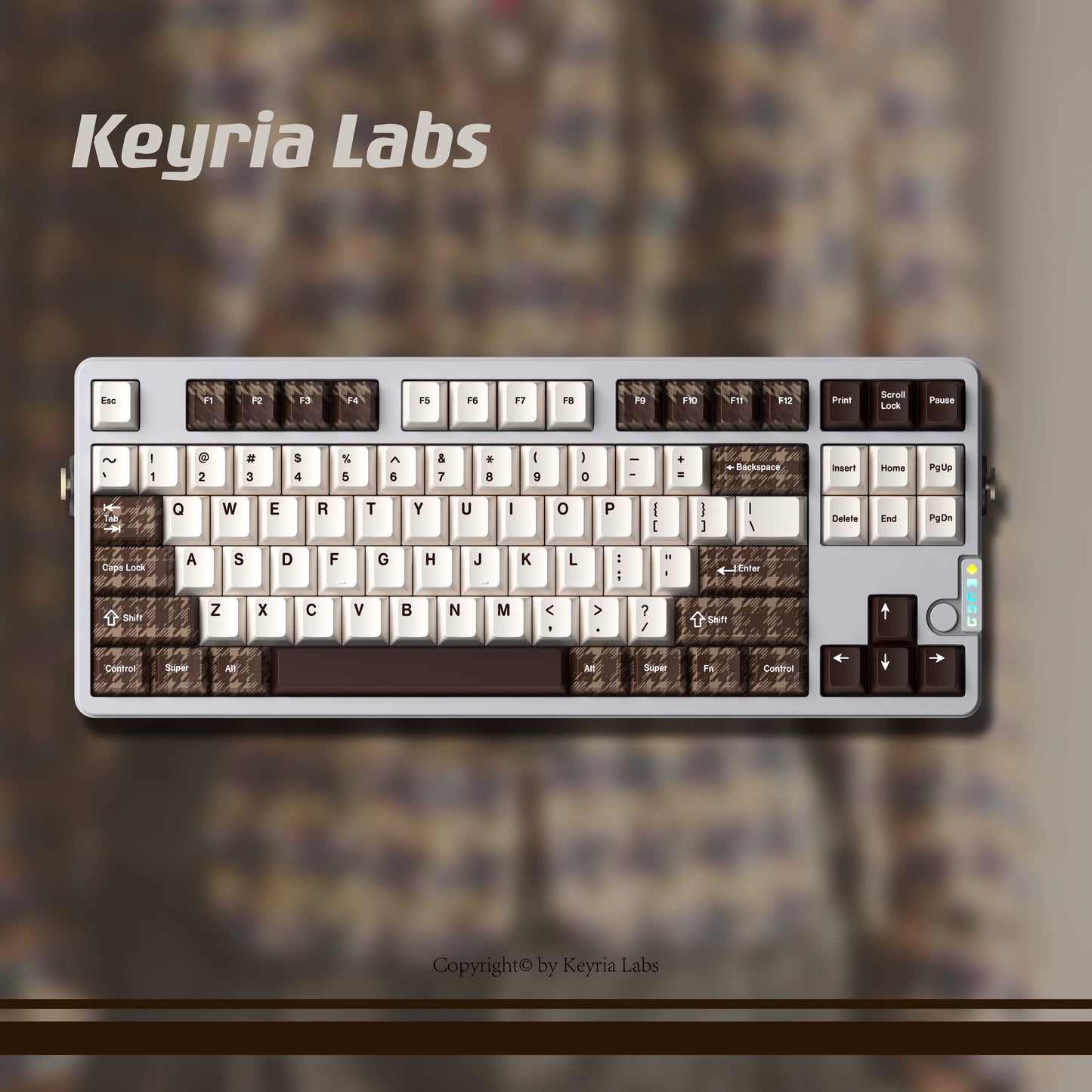 066 Lace Grid Cherry Profile Keycap Designed By Keyria Labs