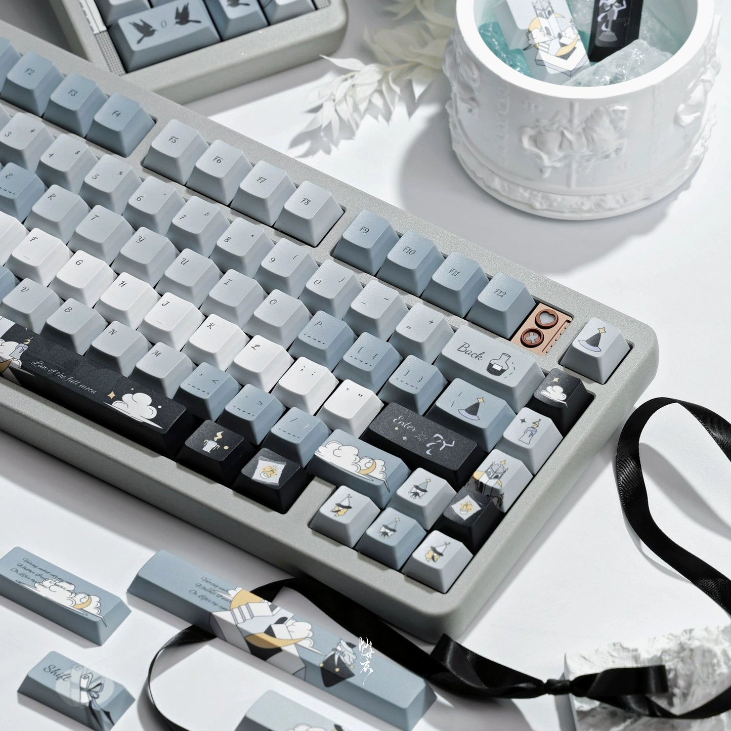 #0194 Blue-Gray Full Moon Keycap (not including keyboard)