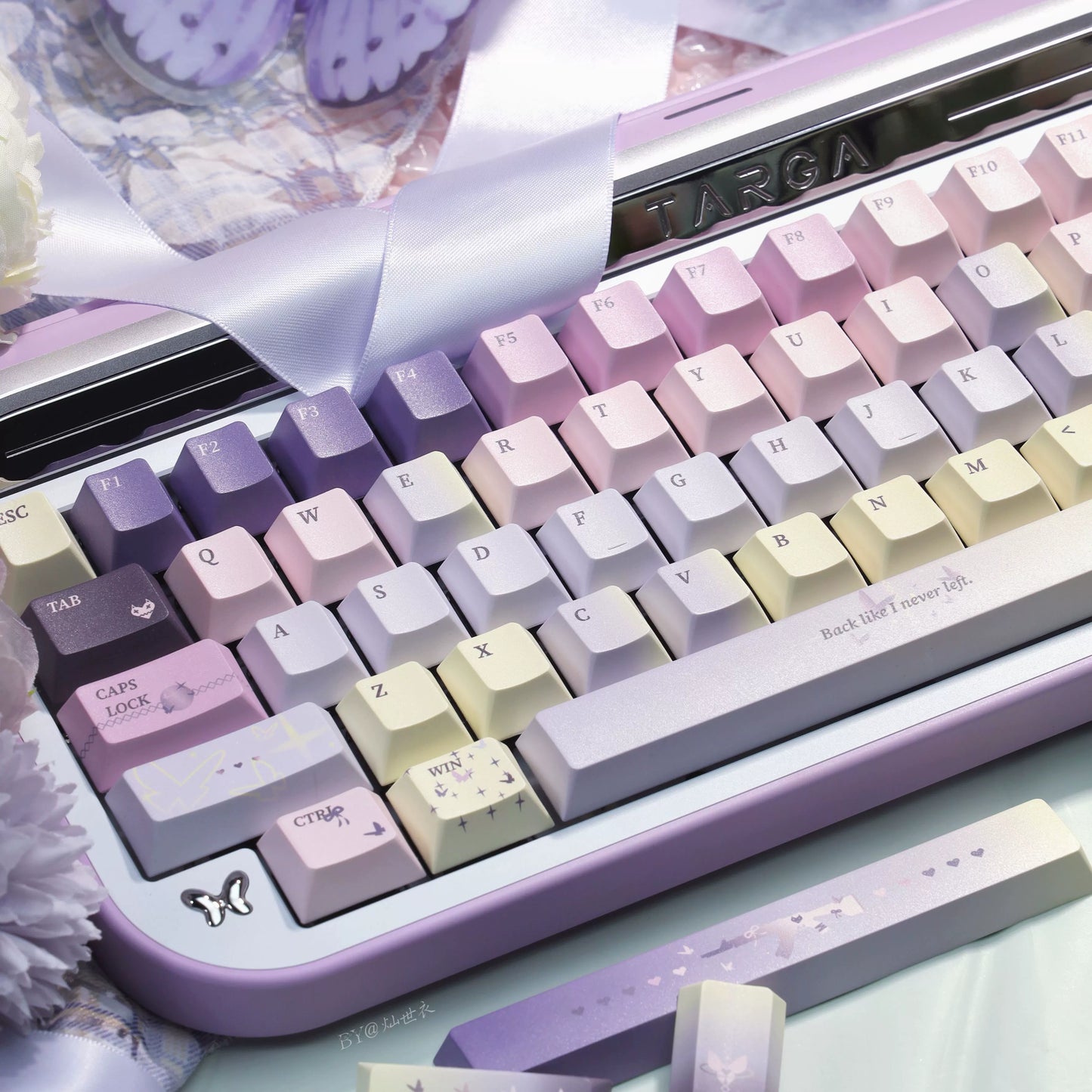 032 Twilight Butterfly Cherry Profile Keycaps 149 Keys