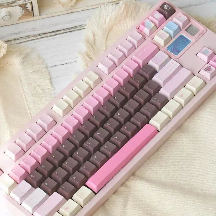 #0263 House of Dreams chocolate pink keycap cherry profile (not including keyboard)