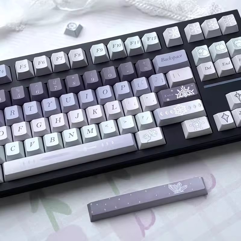 084 Blue Purple Gradual Change Naraka Bladepoint 150 Keys Cherry Profile Keycap