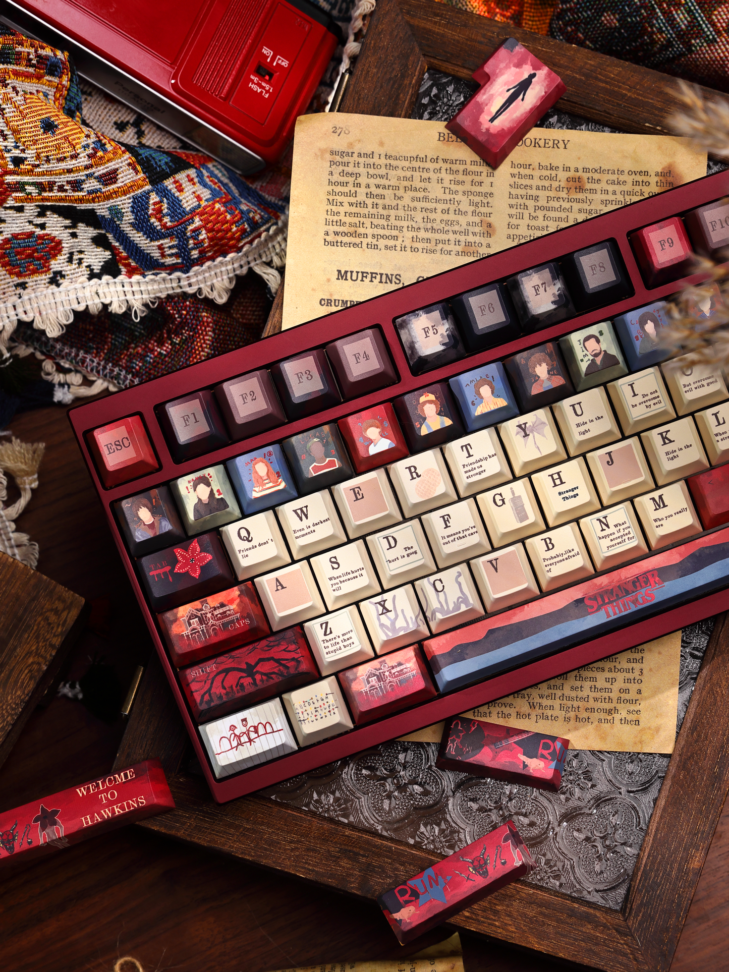 #0267 Stranger Things Keycap Cherry/MOA Profile (not Including Keyboard)