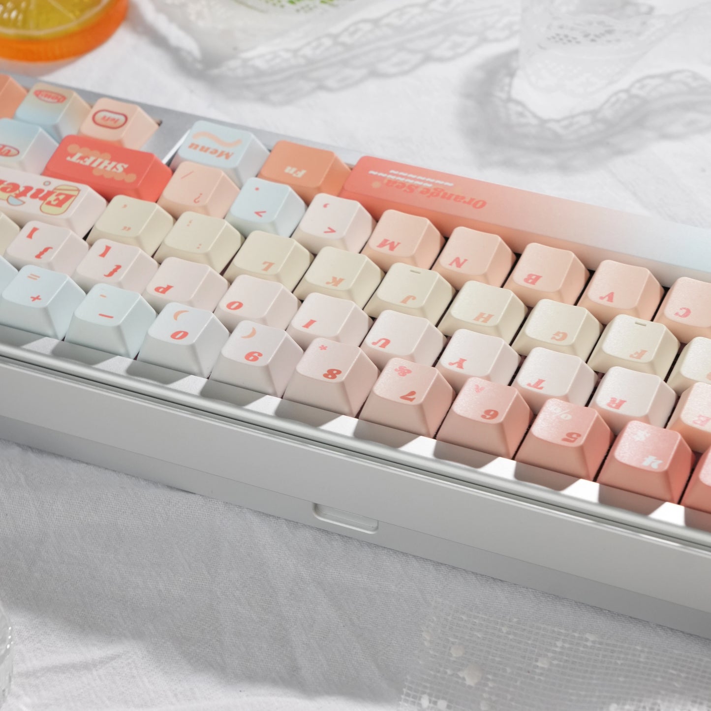 #0226 Orange Sea Keycaps designed by Endless Lab (not including keyboard)