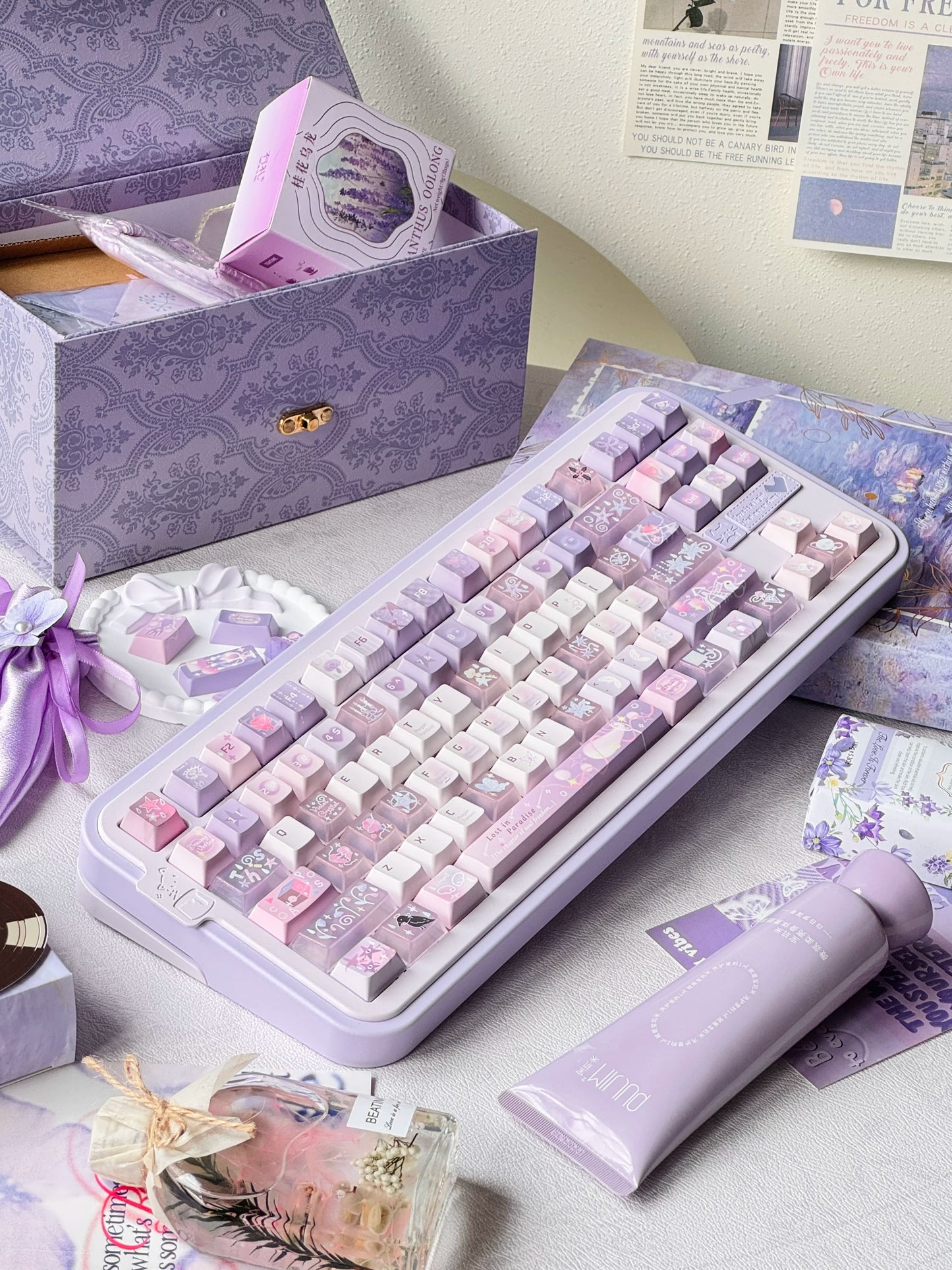 #0291 Purple Day Dream Keycaps Cherry Profile Designed By MoCoo