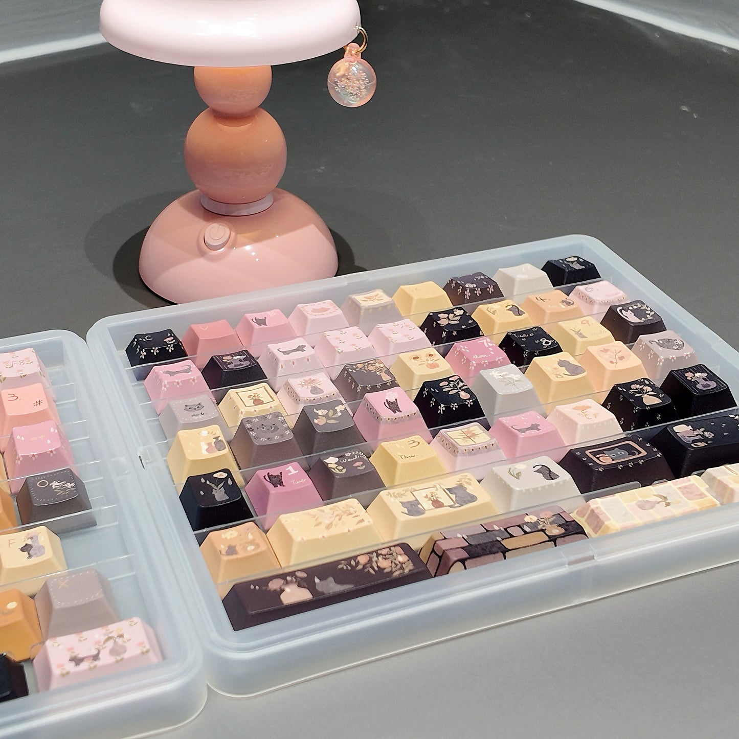 #0238 Catsgarden Cute Cat Keycap Cherry Profile (not Including Keyboard)