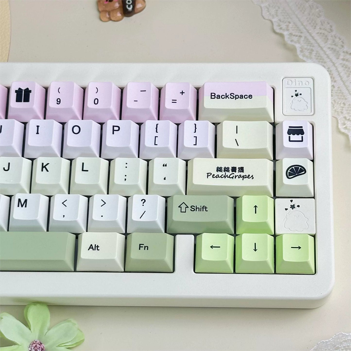 002 Peach Grape Oolong Tea Keycap Cherry Profile 139 Keys