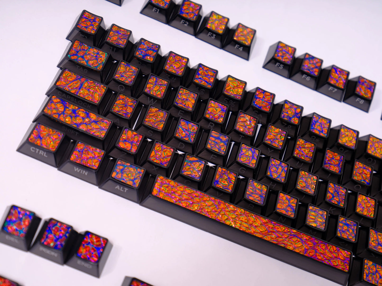 #0251Metal Paint Mixing Coated Keycap Cherry Profile (Not including keyboard)