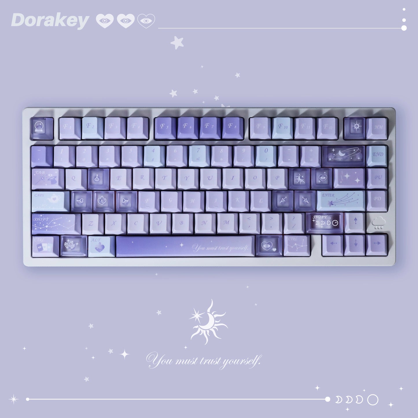 #0221 Purple Crystal Magic Lab Keycap Designed By Dorakey