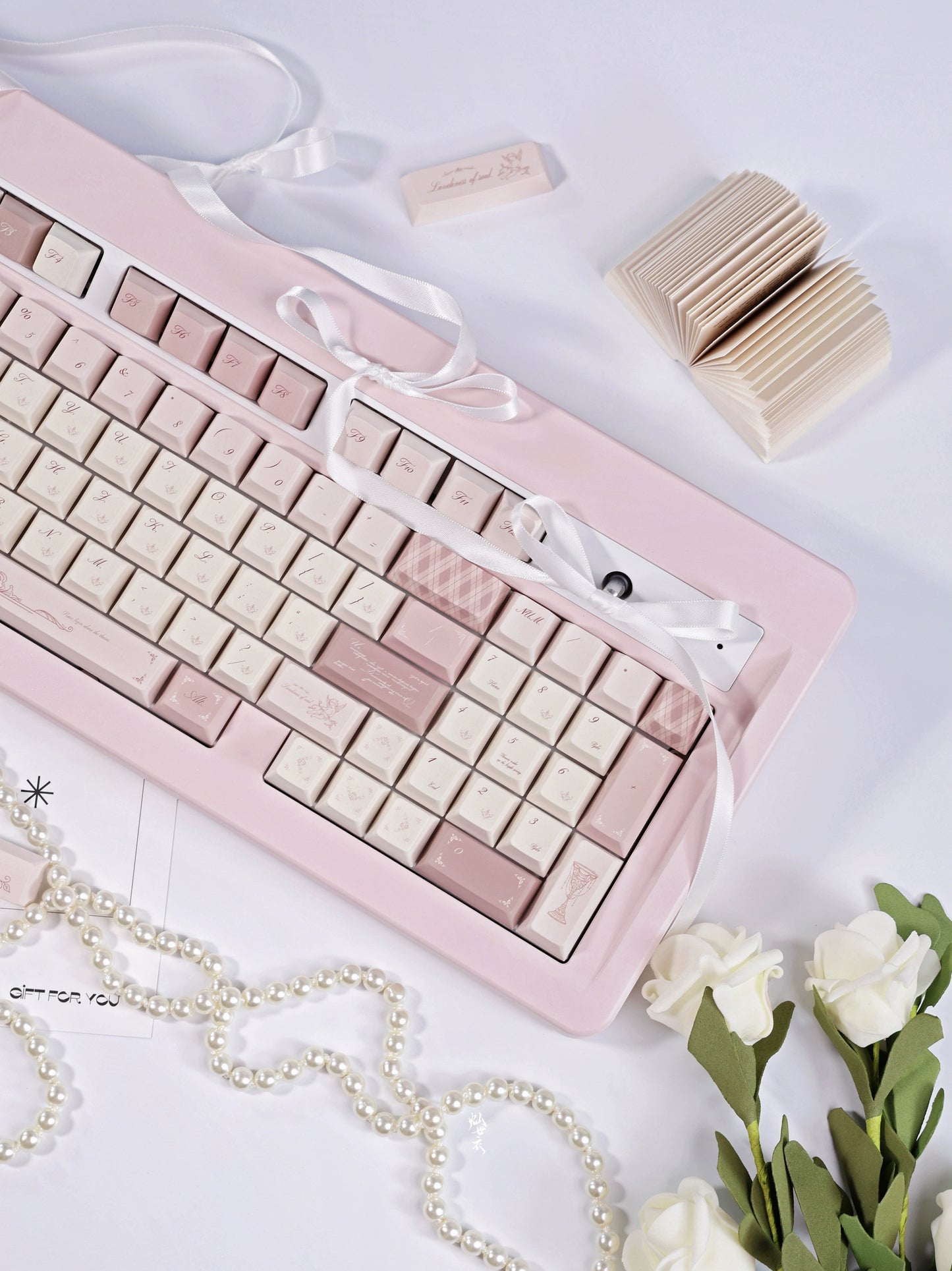 101 Bluebird-Nora.1953 Pink French Gentle Keycap Cherry Profile (preorder)