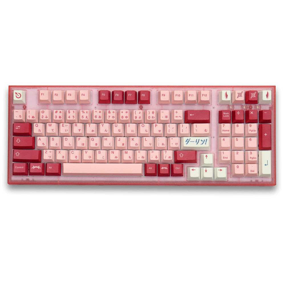 060 Darling Rose Pink Dark Red Bean Paste Keycap Cherry Profile