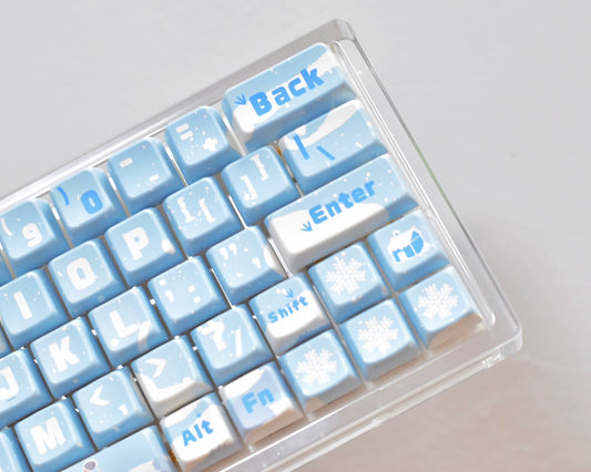 051 Frozen Blue keycaps MDA profile (clearance, discontinue after sales) Mocoo designed