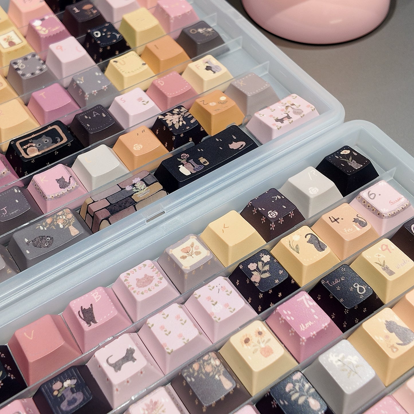 #0238 Catsgarden Cute Cat Keycap Cherry Profile (not Including Keyboard)