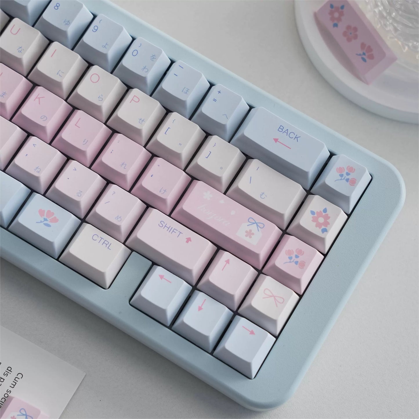 106 Love Air Pastel Pink Blue Keycap 143-key