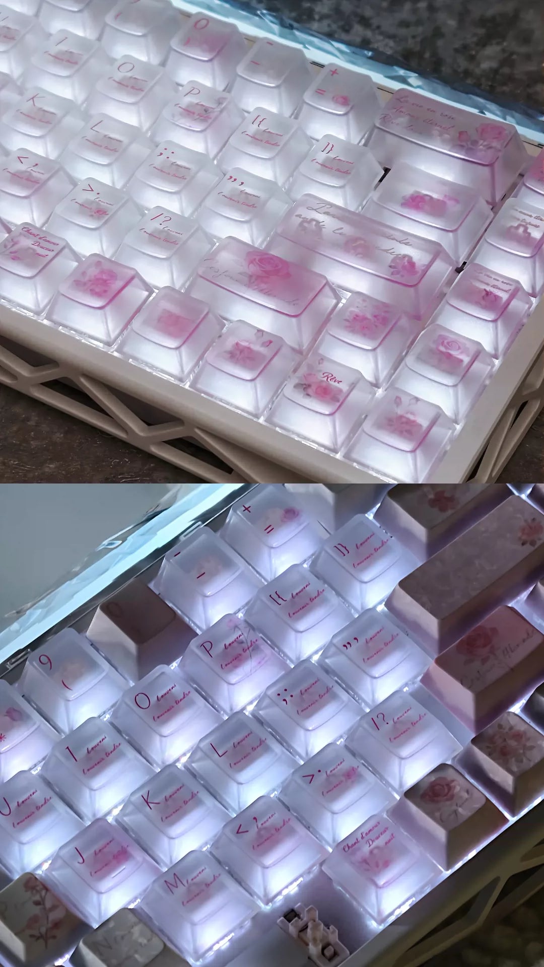 #0289 PINKROSE Misty Keycap Cherry Profile