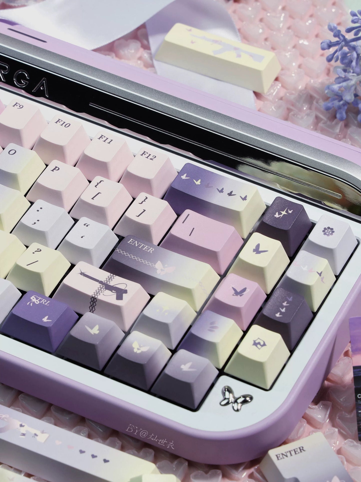 032 Twilight Butterfly Cherry Profile Keycaps 149 Keys