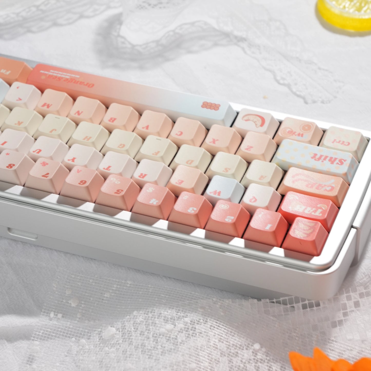 #0226 Orange Sea Keycaps designed by Endless Lab (not including keyboard)