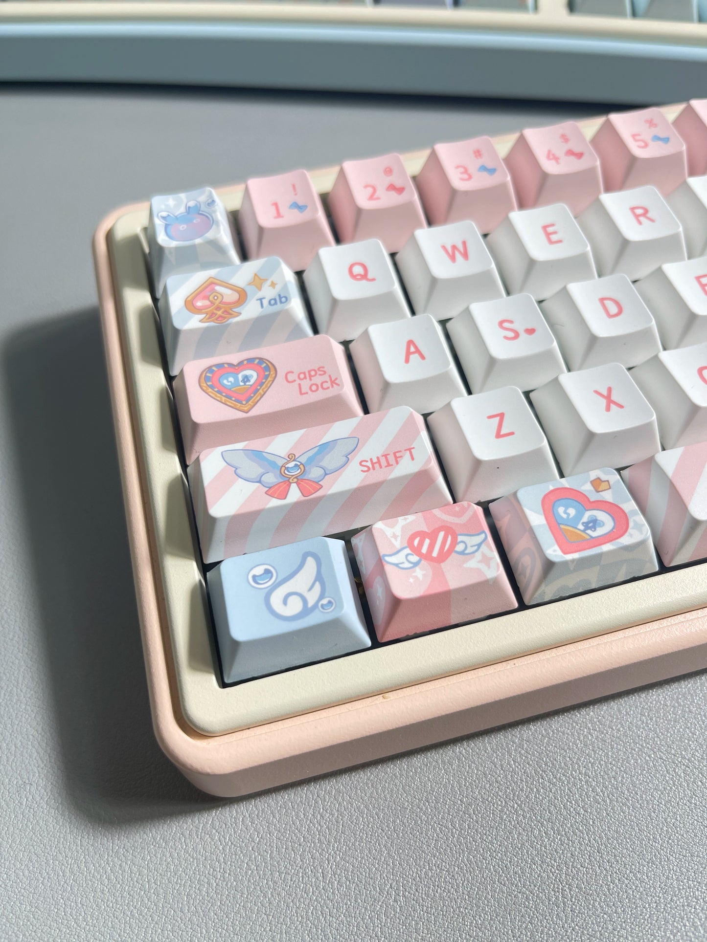 110 Sigewinne /wanderer /Chopper Keycap Cute Pastel Pink Blue Yellow Keycaps