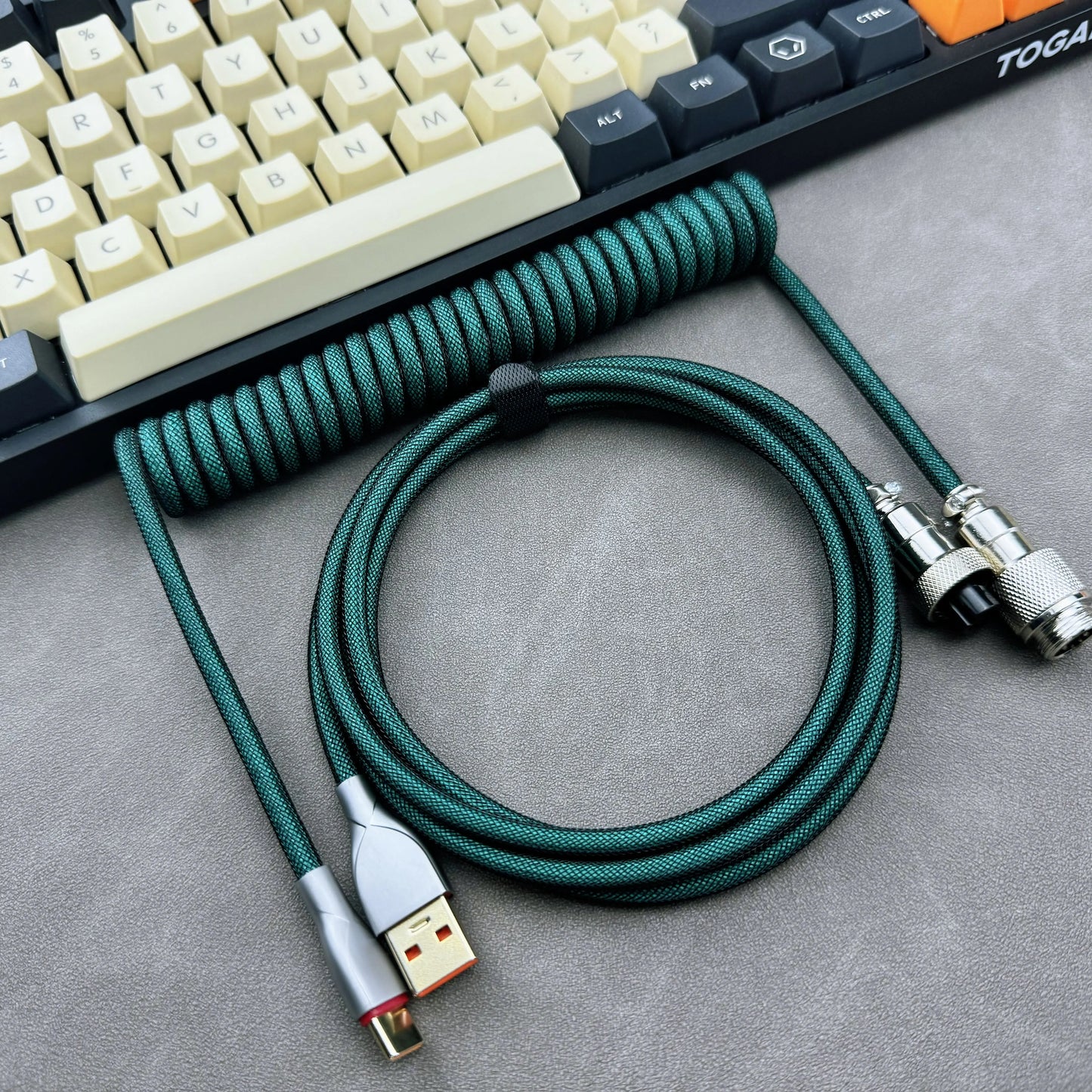 Stretchable Coiled Cable USB-C Type