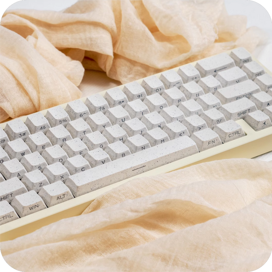 019 Beige Grain recovery 131 keys cherry profile side print keycaps