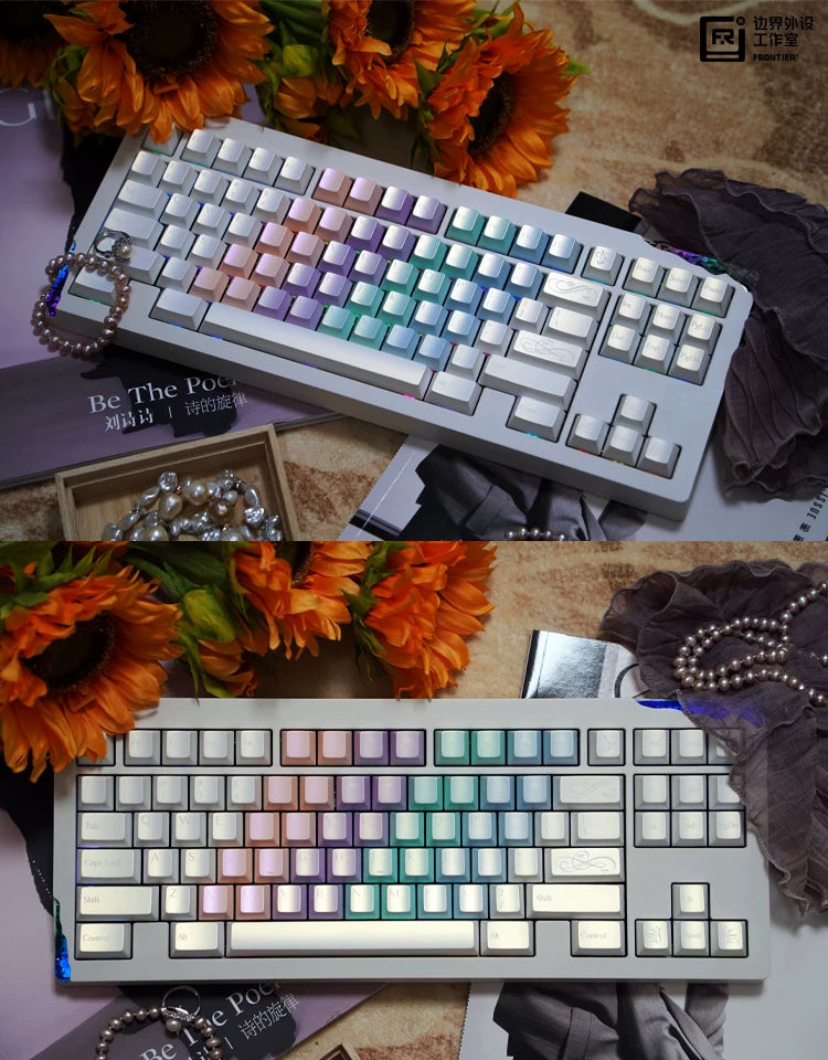 #0253 Symphony Pearl Shade Keycap Cherry Profile PBT1.7 Thickness Designed By FRONTIER