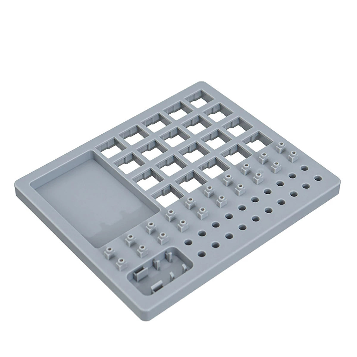 Switch puller tray Mechanical keyboard switch Lubrication tool tray Yellow/gray/blue ruber