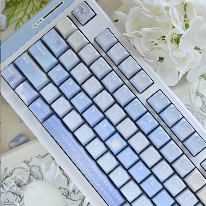 069 Pastel Blue Bai Yujing Keycap