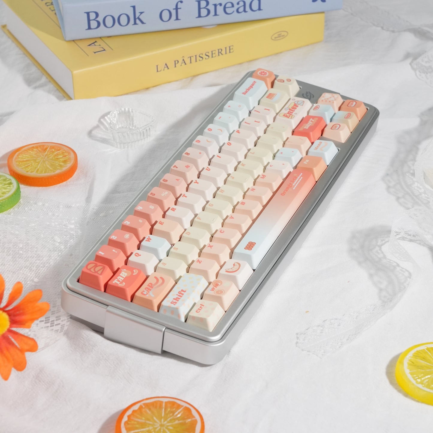 #0226 Orange Sea Keycaps designed by Endless Lab (not including keyboard)