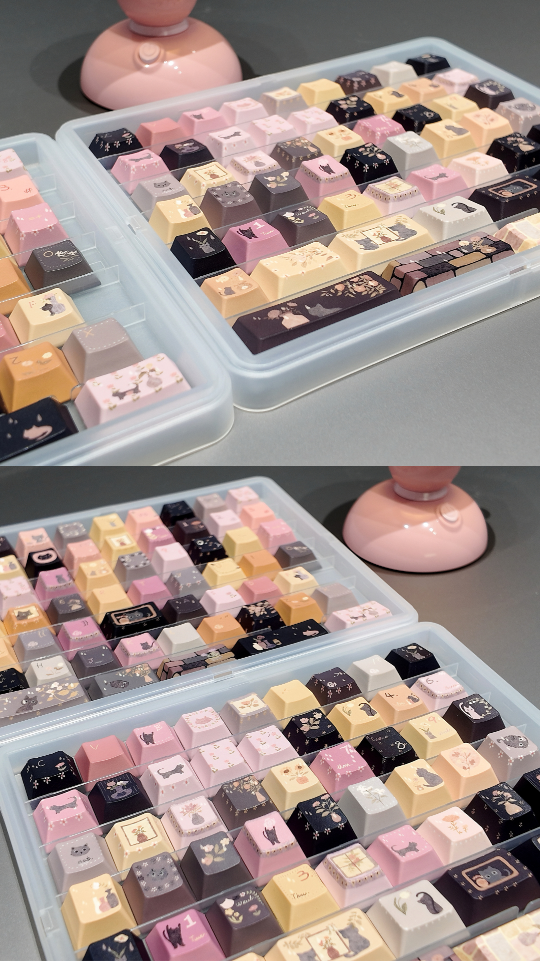 #0238 Catsgarden Cute Cat Keycap Cherry Profile (not Including Keyboard)