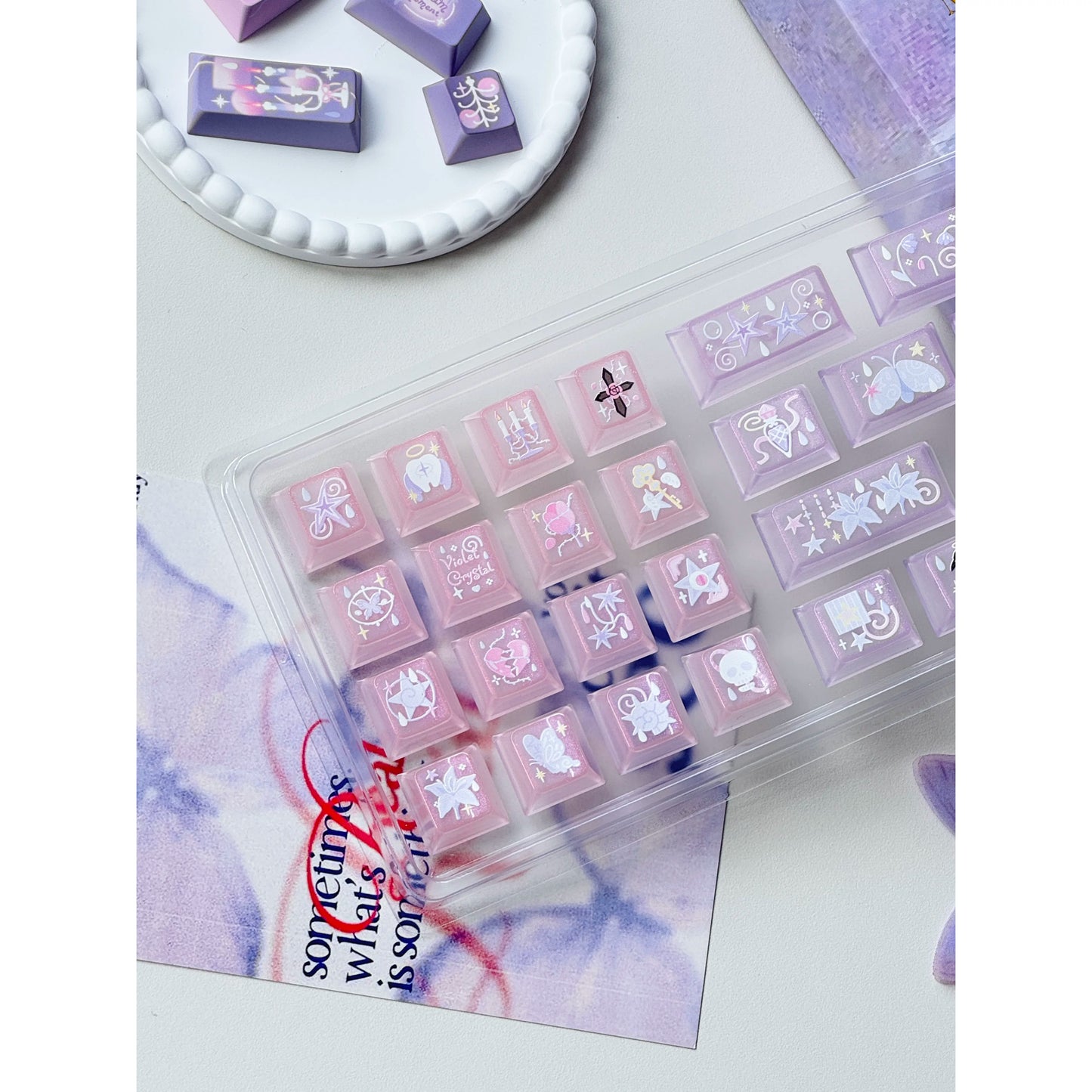 #0291 Purple Day Dream Keycaps Cherry Profile Designed By MoCoo