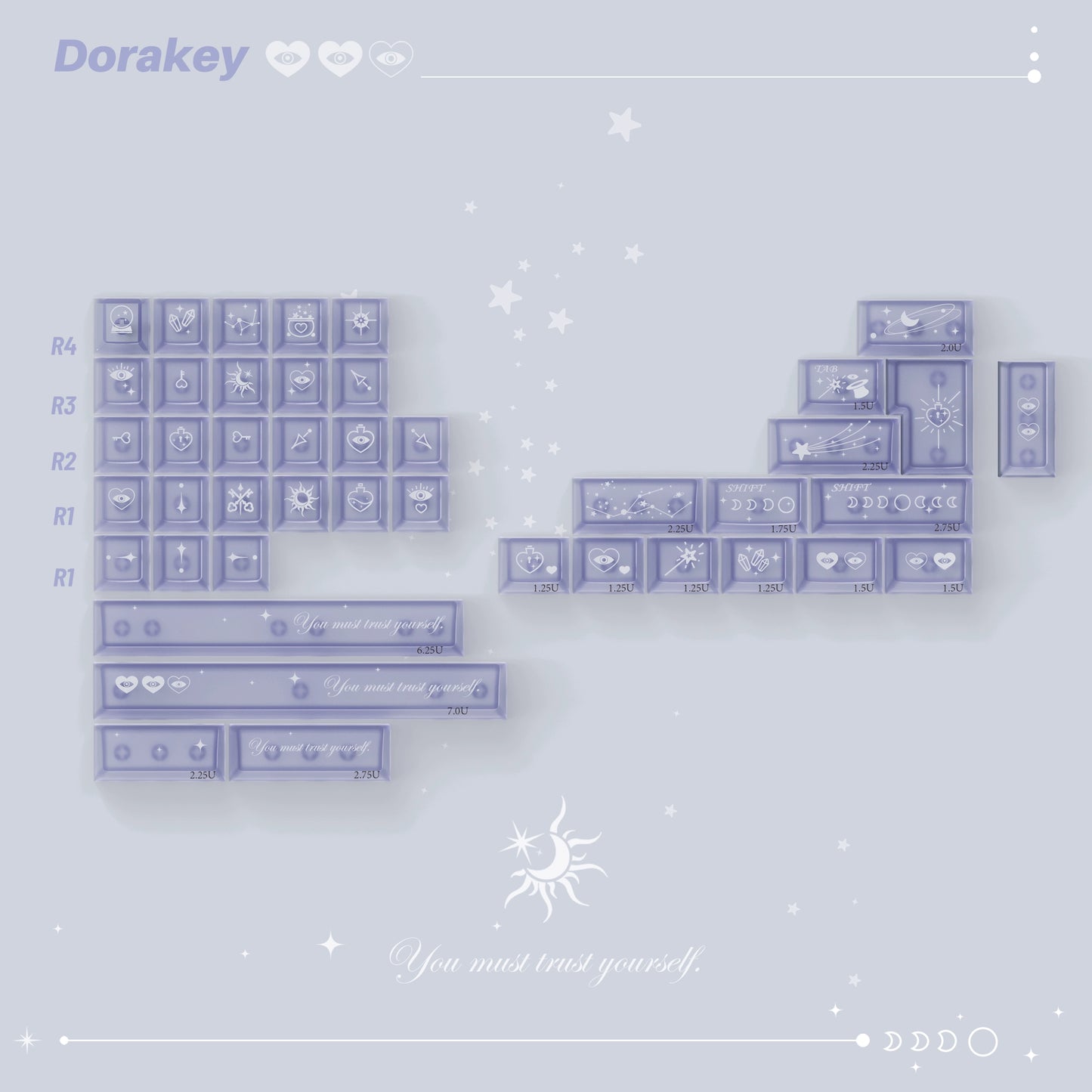 #0221 Purple Crystal Magic Lab Keycap Designed By Dorakey