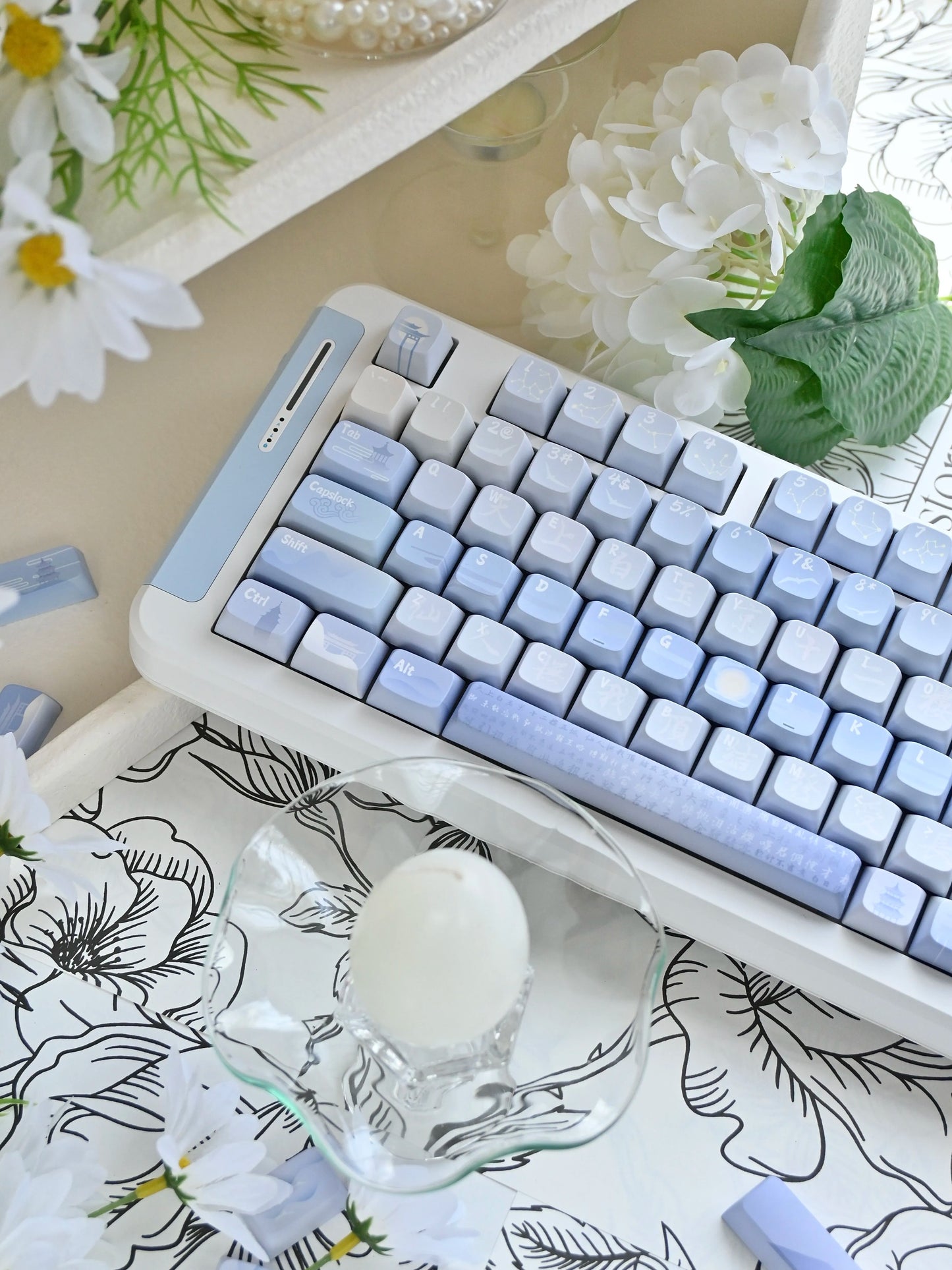 069 Pastel Blue Bai Yujing Keycap