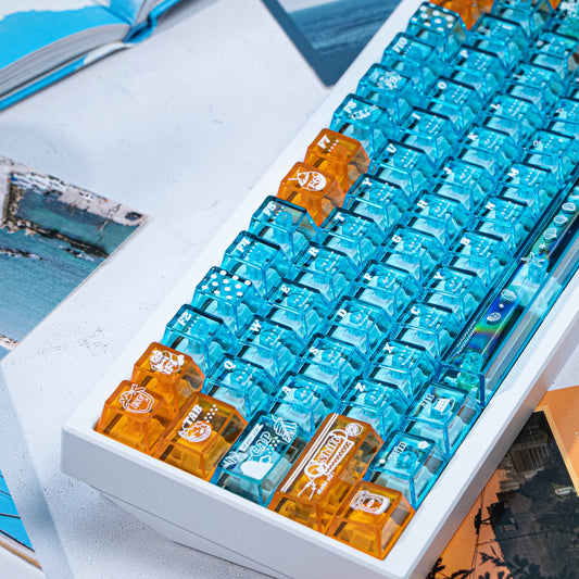 #0226 Orange Sea Keycaps designed by Endless Lab (not including keyboard)