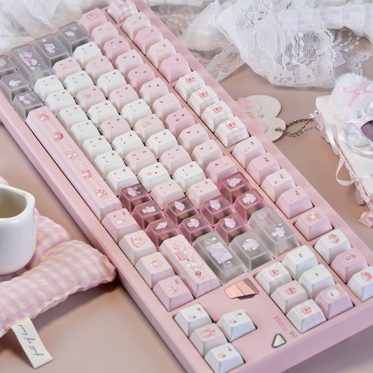 #0237 Melody Theme Pink Keycaps Designed By URE