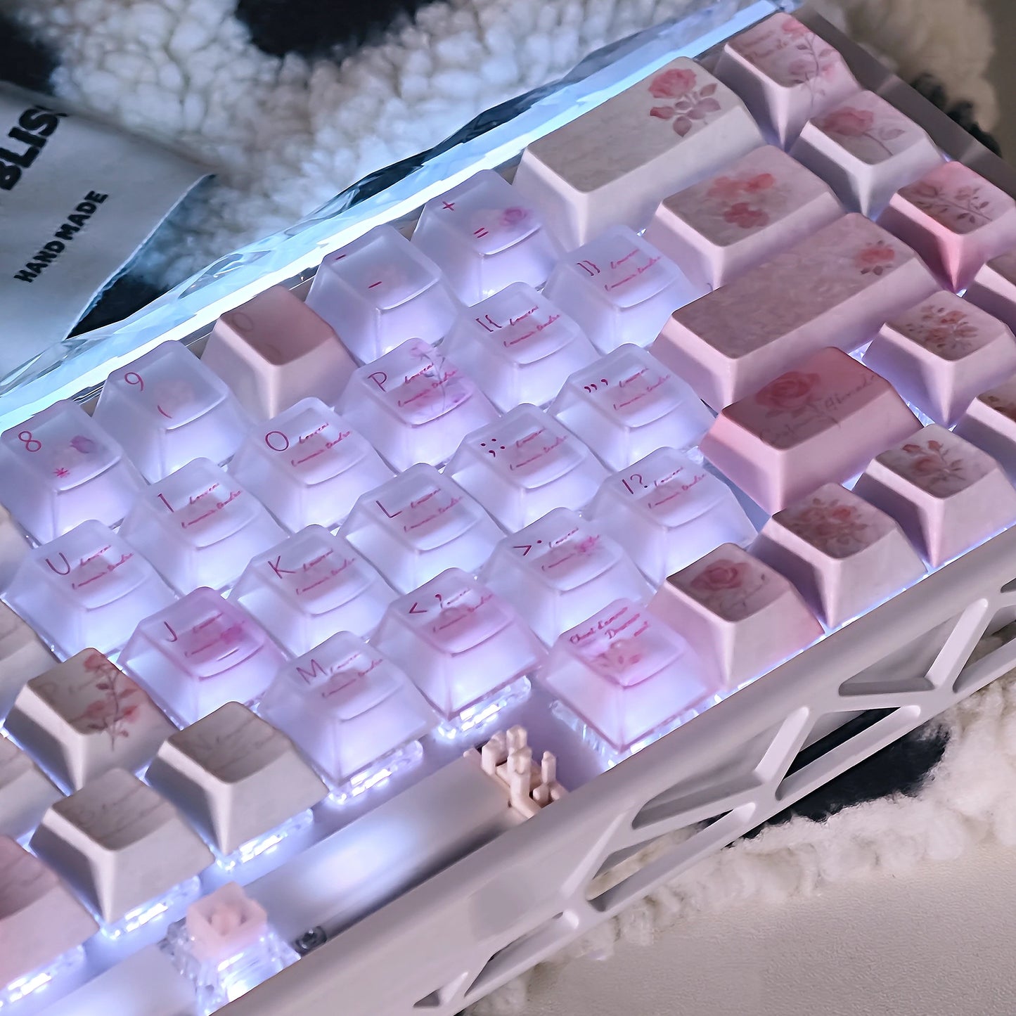 #0289 PINKROSE Misty Keycap Cherry Profile