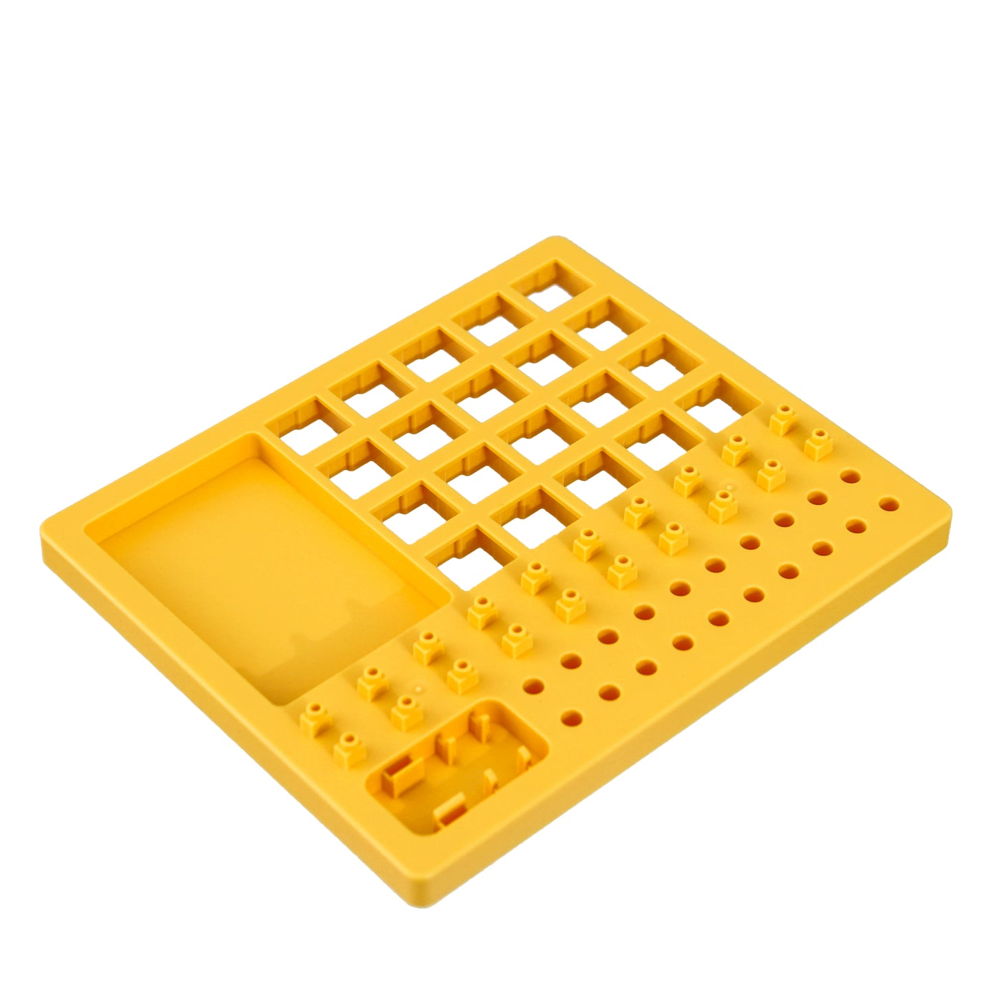 Switch puller tray Mechanical keyboard switch Lubrication tool tray Yellow/gray/blue ruber