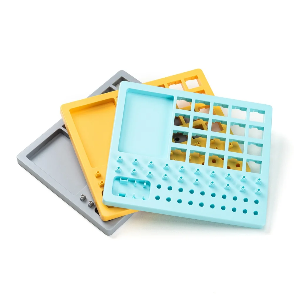 Switch puller tray Mechanical keyboard switch Lubrication tool tray Yellow/gray/blue ruber