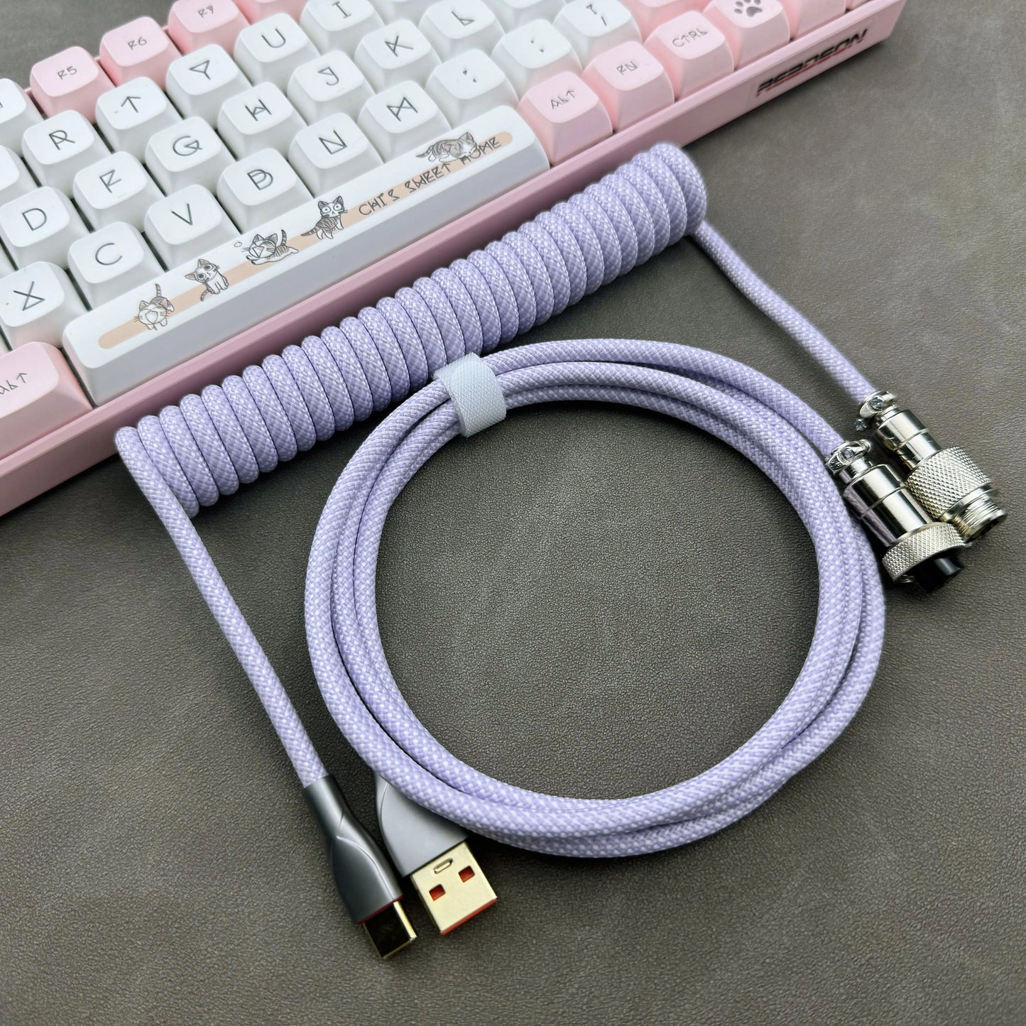 Stretchable Coiled Cable USB-C Type