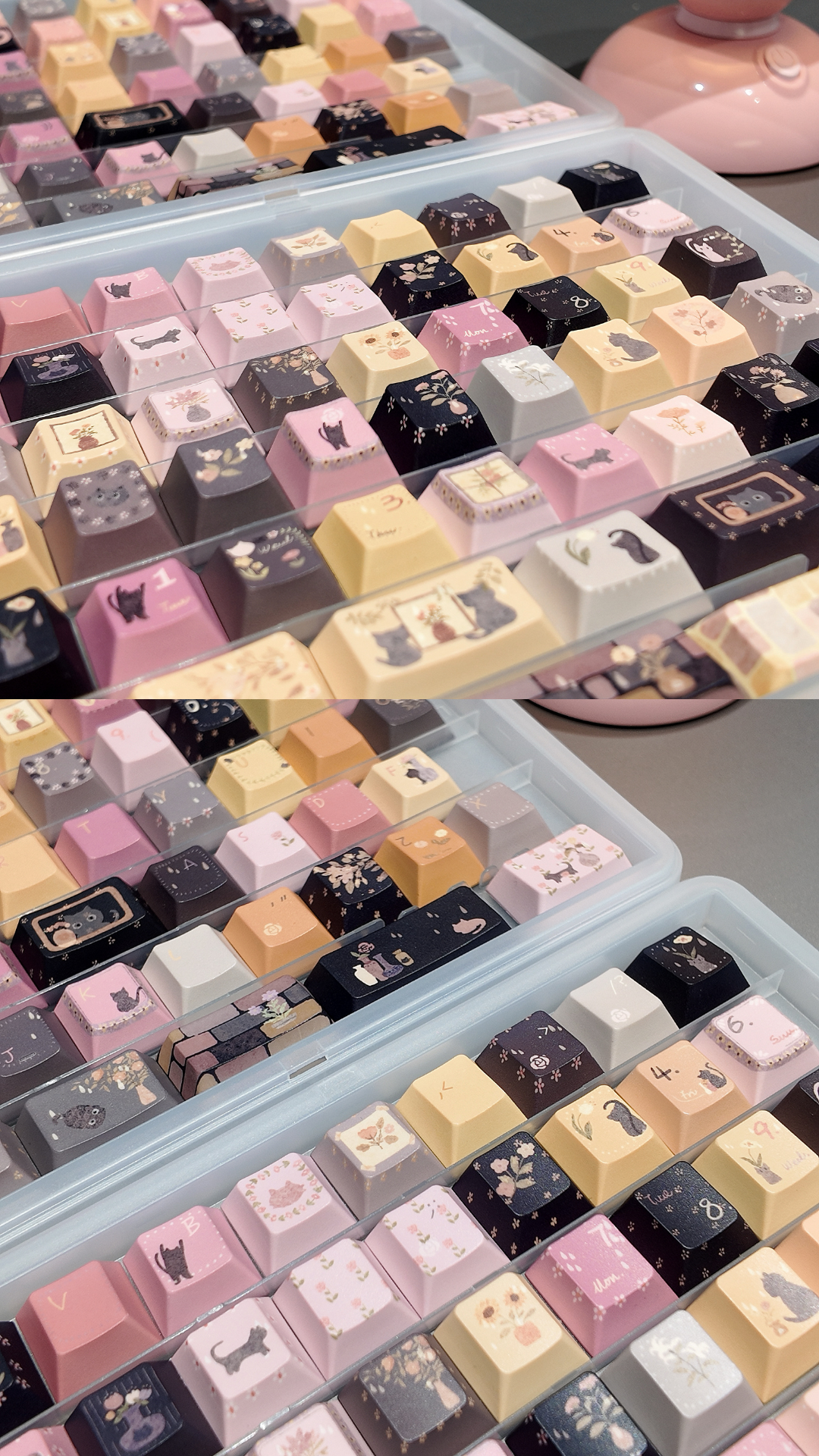 #0238 Catsgarden Cute Cat Keycap Cherry Profile (not Including Keyboard)