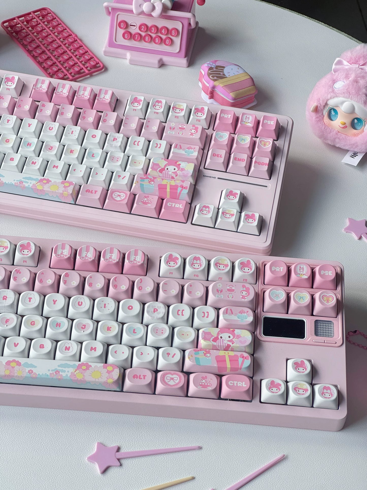 #0254 Melody Pink Cute Keycap (not including keyboard)