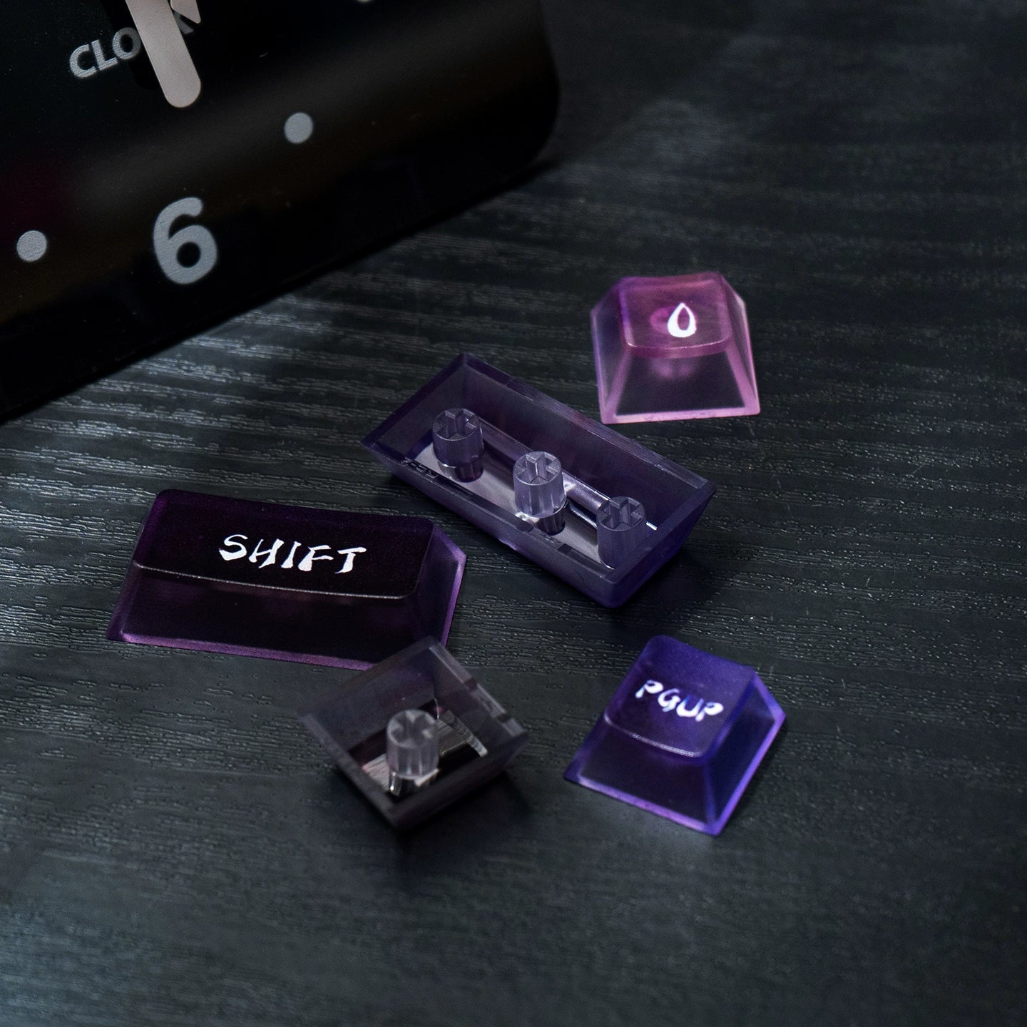 #0214 Neon/Universe/Star Gradually Change Foggy Matte Keycap（not including keyboard）