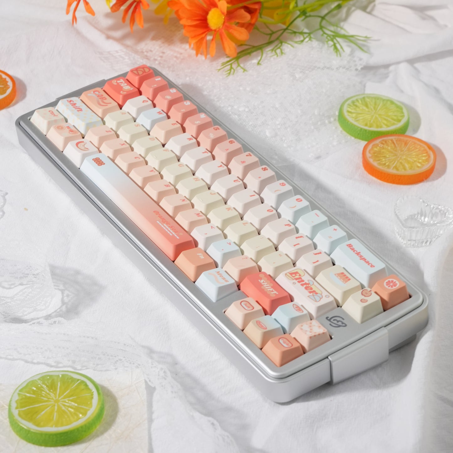 #0226 Orange Sea Keycaps designed by Endless Lab (not including keyboard)
