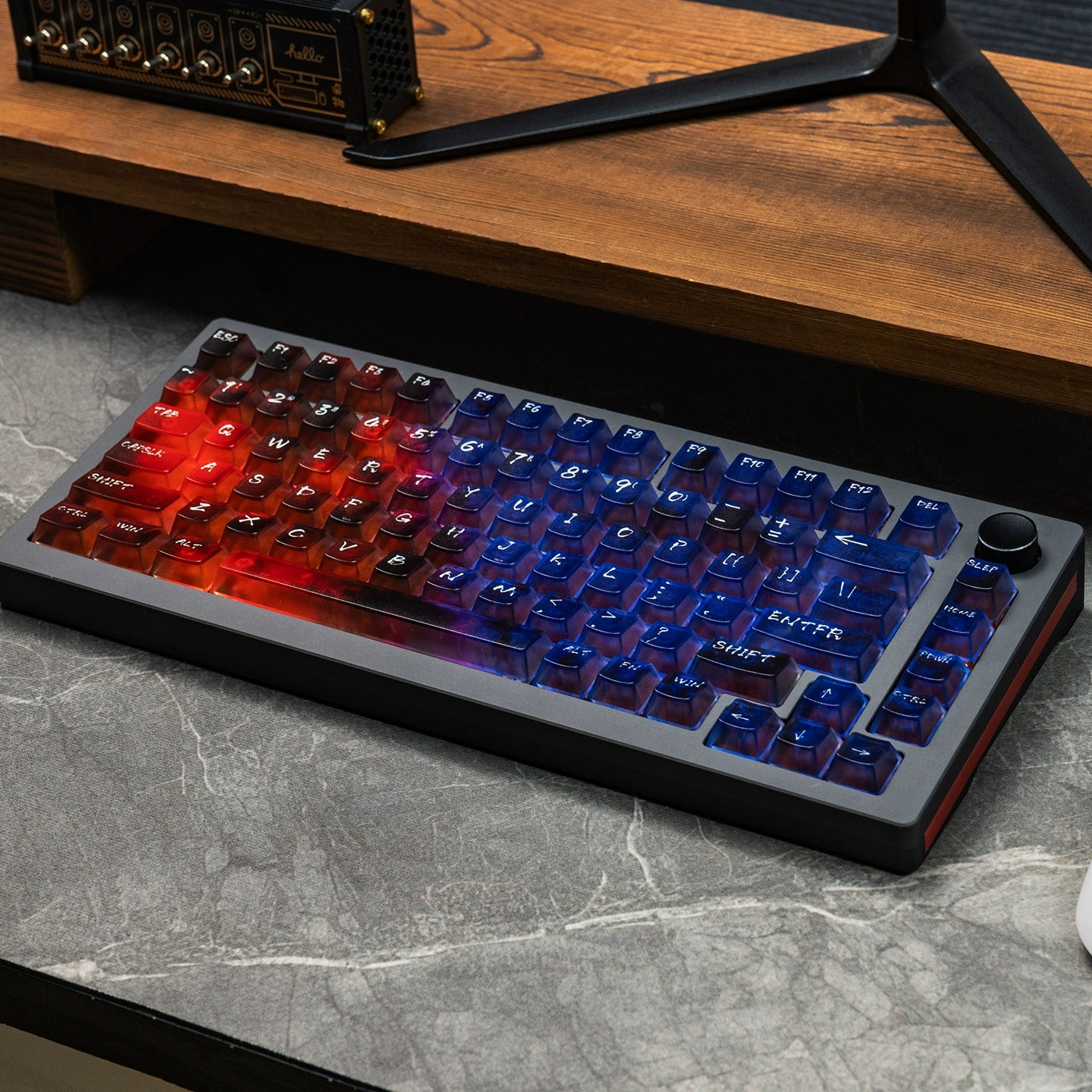 #0214 Neon/Universe/Star Gradually Change Foggy Matte Keycap（not including keyboard）