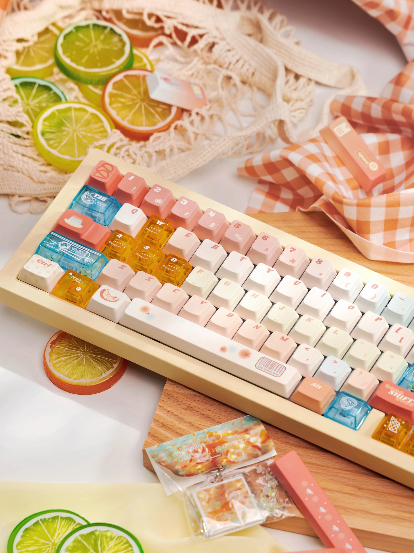 #0226 Orange Sea Keycaps designed by Endless Lab (not including keyboard)