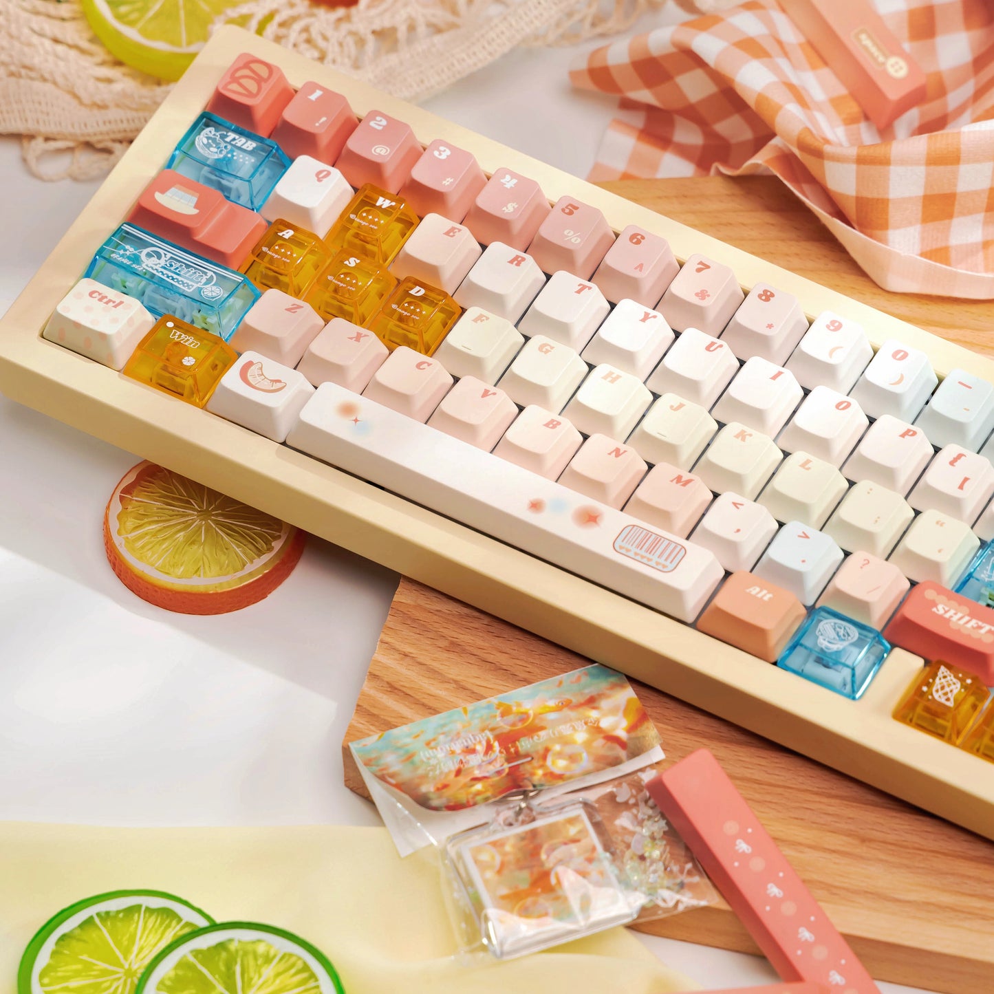 #0226 Orange Sea Keycaps designed by Endless Lab (not including keyboard)