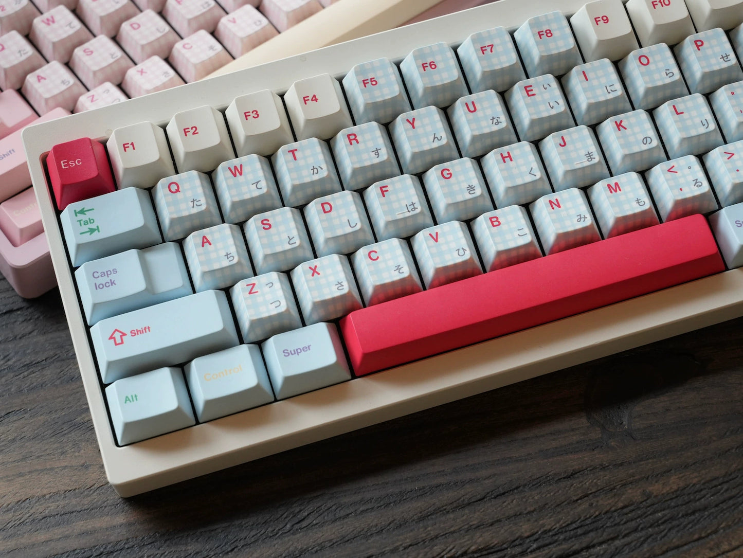 #0242 Showa Dessert Cream Soda Pastel Grid Keycaps Designed By Keyria Labs