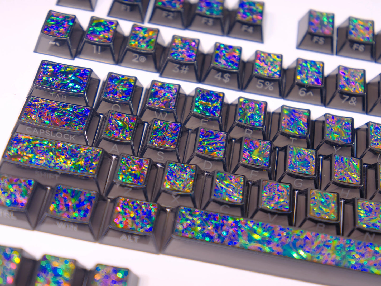 #0251Metal Paint Mixing Coated Keycap Cherry Profile (Not including keyboard)