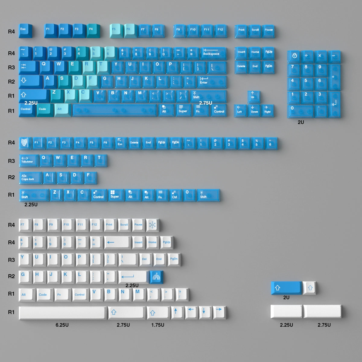 121 The Green Forest Gradient Keycap Cherry Profile