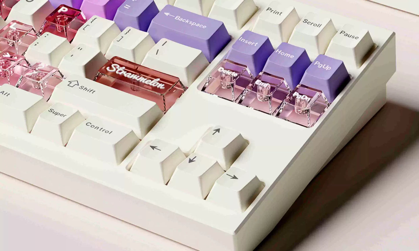 #0224 Cheese Berry Melon Pink Purple Cute Keycap Cherry Profile Designed By ET Studio（not including keyboard)）