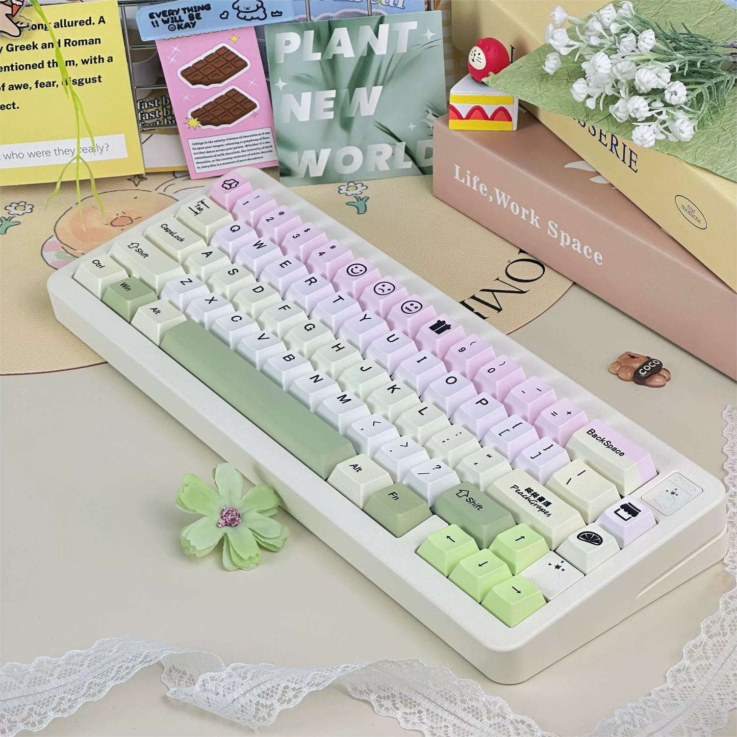 002 Peach Grape Oolong Tea Keycap Cherry Profile 139 Keys